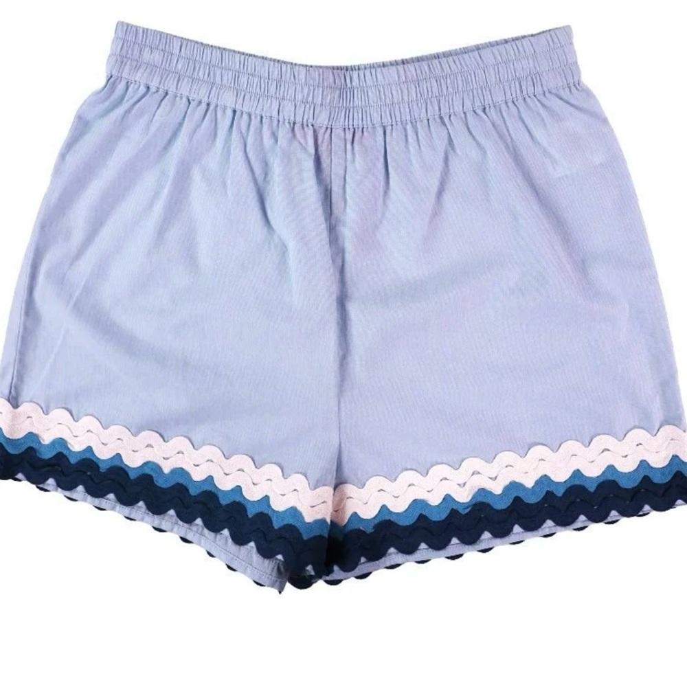 Simply Southern Women’s Blue Shorts With Ribbon Detail